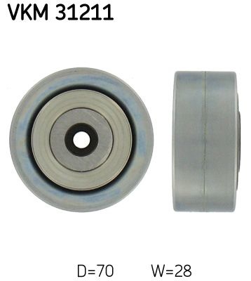 SKF Galet enrouleur (courroie d'accessoire) VKM 31211 AUDI A6
