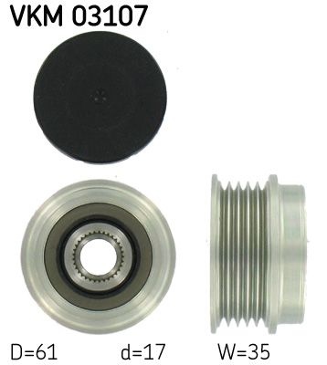 Poulie roue libre, alternateur SKF VKM 03107