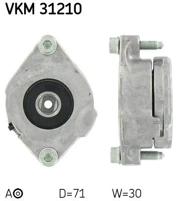 SKF Galet tendeur (courroie d'accessoire) VKM 31210 VOLKSWAGEN GOLF