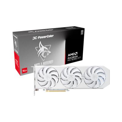 Carte graphique PowerColor RX 9060 XT Hellhound White OC 16GB GDDR6 PCIe 5.0