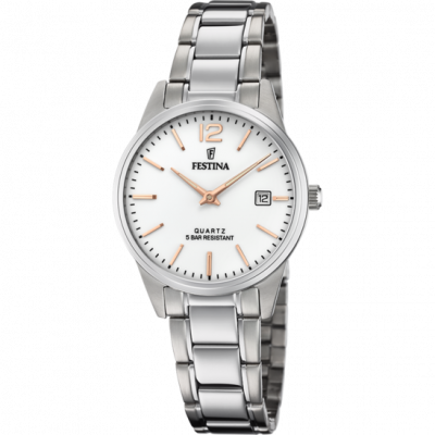 Festina Femme Analogique Quartz Montre avec Bracelet en Acier Inoxydable F20509/2
