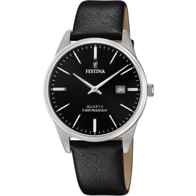 Festina Homme Analogique Quartz Montre avec Bracelet en Cuir F20512/4