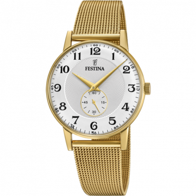 Montre Festina F20569/1 Argent&eacute;, Bracelet En Acier, Homme