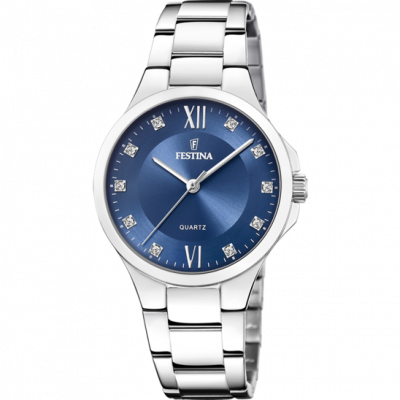 Montre Femme Mademoiselle Bleu fonc&eacute; F20582/3 Gris Festina