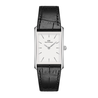 Daniel Wellington DW Montre Bound Black Crocodile Silver 35x24mm