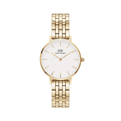 Daniel Wellington DW Montre Petite 5-Link Evergold 28mm Gold