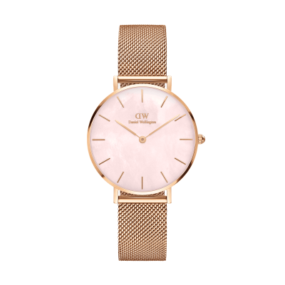 Daniel Wellington DW Montre Petite Melrose Pearl 32mm Or rose