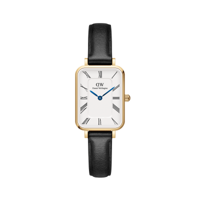 Daniel Wellington DW Montre Quadro Roman Numerals Sheffield Gold 20x26mm