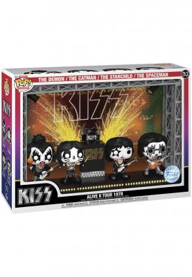 Funko Kiss pack 4 figurines POP! Moments DLX Vinyl Alive II 1978 Tour