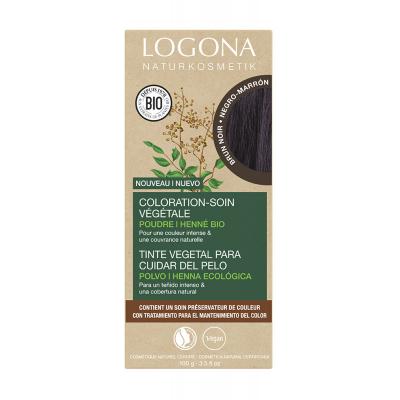 Logona Teinture v&eacute;g&eacute;tale &agrave; base de plantes Bruno Noir