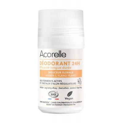 D&eacute;odorant Roll-On Bio Douceur Florale - Efficacit&eacute; 24H - Acorelle