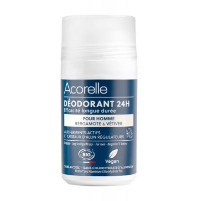 D&eacute;odorant roll-on 24h efficacit&eacute; longue dur&eacute;e 50ml Homme Acorelle
