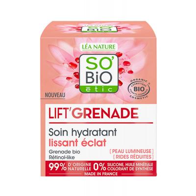 Soin Hydratant Bio Lissant & Eclat - Lift'Grenade - SO'BiO &eacute;tic
