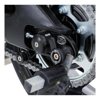 Diabolos de bras oscillant R&G Racing noir sur platine Honda CRF1000L