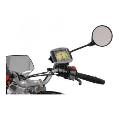 Kit de fixation GPS SW-MOTECH sur r&eacute;troviseur M8 / M10 noir