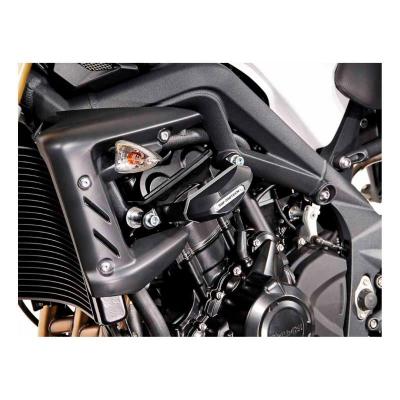 Kit de tampons de protection SW-MOTECH noir Triumph Street Triple 675