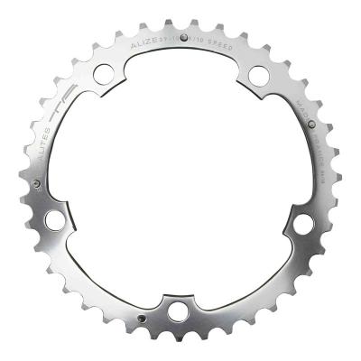 Plateau v&eacute;lo de route Ta Alize 3x9-10v (38 &agrave; 42 dents) milieu argent