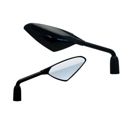 Paire De R&eacute;troviseur Vicma Noir Brillant Avec Tige En M10 Pour Moto Scooter Neuf