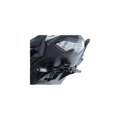 Support de plaque d&acute;immatriculation R&G Racing noir Kawasaki Versys
