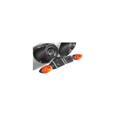 Support de plaque d&acute;immatriculation R&G Racing noir Yamaha FZ6 04-10