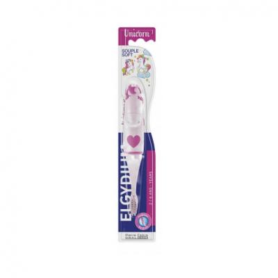 ELGYDIUM Kids brosse &agrave; dents enfant 2-6 ans Licorne