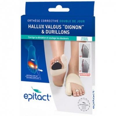 Epitact Orth&egrave;se Corrective Halux Valgus Double Pied Droit Taille S