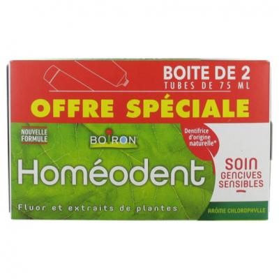 Dentifrice Soin Complet Gencive Chlorophylle 2x75ml Homeodent Boiron