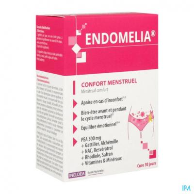 INELDEA SANTE NATURELLE Endomelia Confort Menstruel - 60 g&eacute;lules