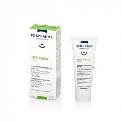 Isispharma Teen Derm Hydra Hydratant Compensateur et Apaisant 40 ML - Tube 40 ml