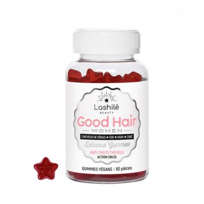 Lashil&eacute; Beauty Women Anti-Chute Cheveux 60 Gummies V&eacute;gans