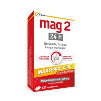 Mag 2 24H Nervosit&eacute;, Fatigue et Fatigue Musculaire 120 Comprim&eacute;s