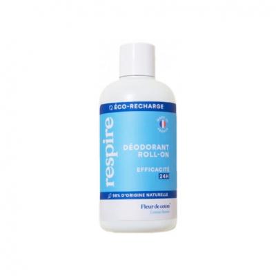 Respire D&eacute;odorant Roll On Fleur de Coton Eco Recharge 150Ml