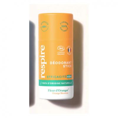 D&eacute;odorant naturel solide en stick Fleur d&acute;Oranger - Respire