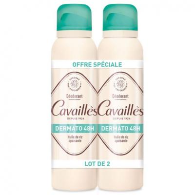 Rog&eacute; cavaill&egrave;s d&eacute;odorants 48 heures dermatologique spray 2x150ml