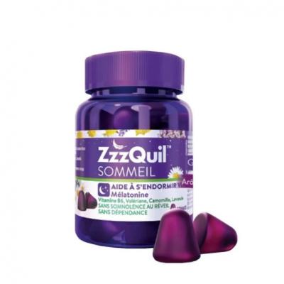 ZzzQuil Sommeil 60 Gommes Arome Fruits des Bois