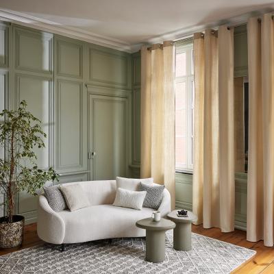 Rideau &agrave; oeillets 145x275 cm Madura Sable - aubin - Sable