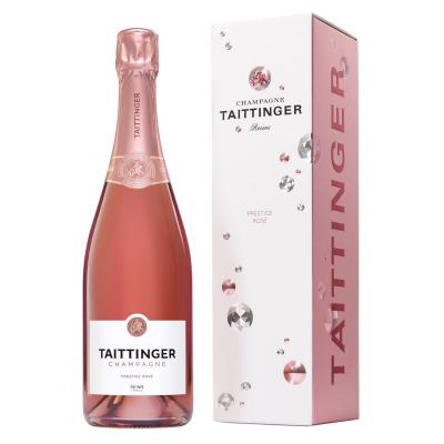 Taittinger Rose Brut 75cl Champagne + Coffret cadeau