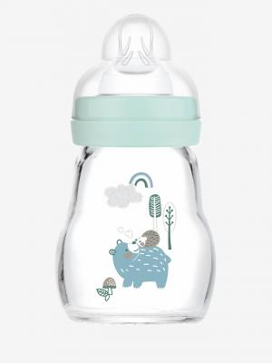 Biberon Verre 170 ml - Bleu - 0/6 mois 