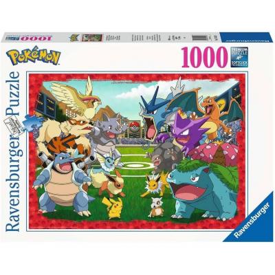 Puzzle 1000 pi&egrave;ces :  L'affrontement des Pok&eacute;mon Coloris Unique