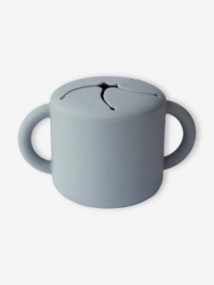 Mushie Baby Snack Cup Stone Grey 1ut