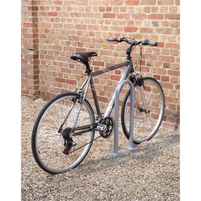 MOTTEZ - 2 range v&eacute;los platine - Rond 42xH70cm tube &Oslash;40mm - B143C2RON