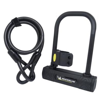 Antivol v&eacute;lo en U Michelin 105x170mm (avec c&acirc;ble &Oslash;10mm)