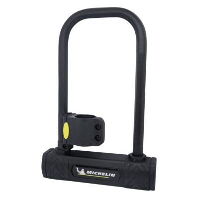 Antivol velo u 105 x 245mm noir avec support fixation au cadre