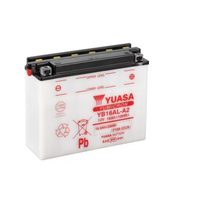 Batterie 12v 16 ah yb16al-a2 yumicron avec entretien (lg207xl71,5xh164)