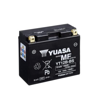 Batterie moto Yuasa YT12B-4 / YT12B-BS &eacute;tanche 12V / 10Ah