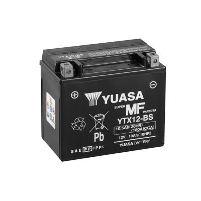 Yuasa - Batterie moto YTX12-BS 12V 10.5AH 180A