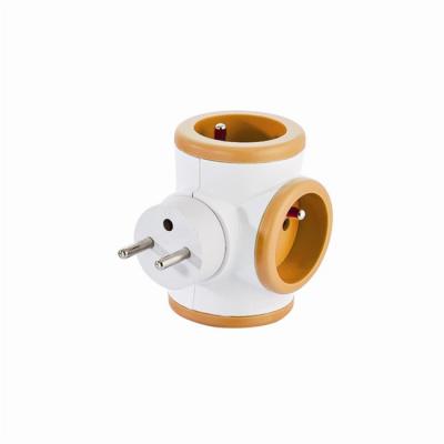 Watt&co - Chargeur Triplite 3x16A rotative 180&deg; - Orange
