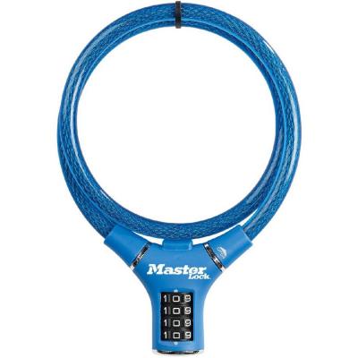 C&acirc;ble Cadenas &agrave; Combinaison MASTER LOCK Acier 4 Chiffres 0.9Mx12mm