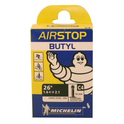 Michelin chambre a air vtt c4 airstop 26x1 5 2 50 valve schrader 34mm