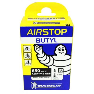 Michelin chambre a air urbaine b3 airstop 650x28 44 valve presta 29mm
